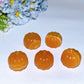 1.4" Orange Calcite Pumpkin Carving Crystal Healing Bulk Wholesale