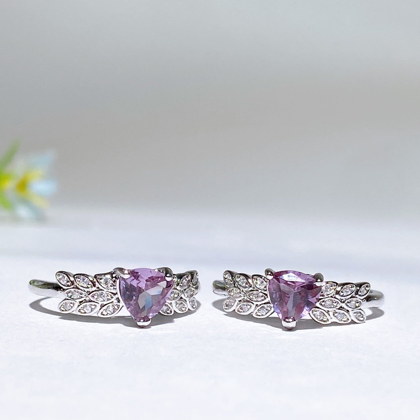 Cooper Silver Plated Crystal Ring Crystal Healing Bulk Wholesale