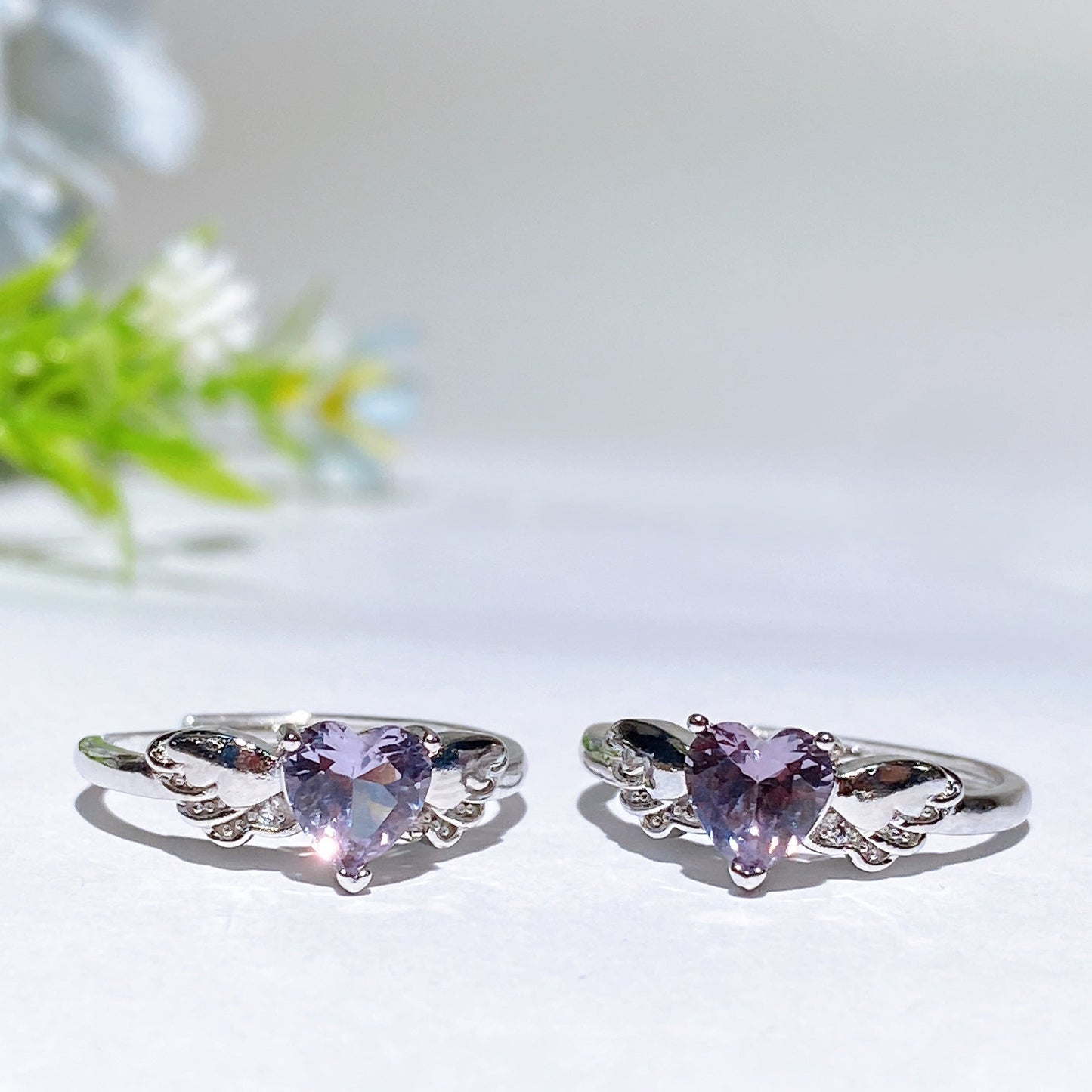 Cooper Silver Plated Crystal Ring Crystal Healing Bulk Wholesale