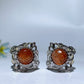 Cooper Silver Plated Golden Sunstone Ring Crystal Healing Bulk Wholesale