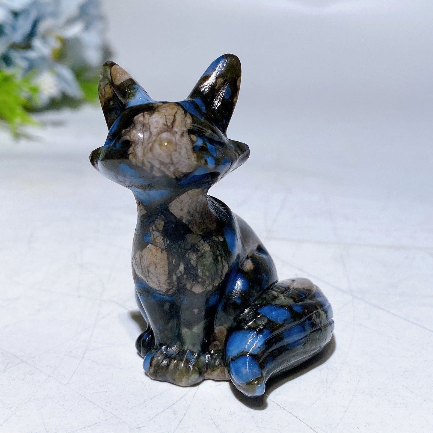 2.1"-2.3" Crystal Fox Carving Crystal Healing Bulk Wholesale