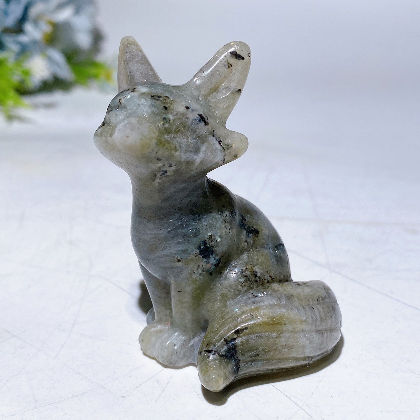 2.1"-2.3" Crystal Fox Carving Crystal Healing Bulk Wholesale