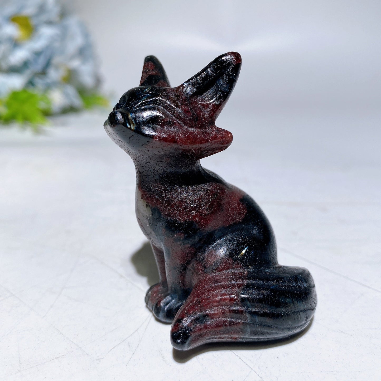 2.1"-2.3" Crystal Fox Carving Crystal Healing Bulk Wholesale