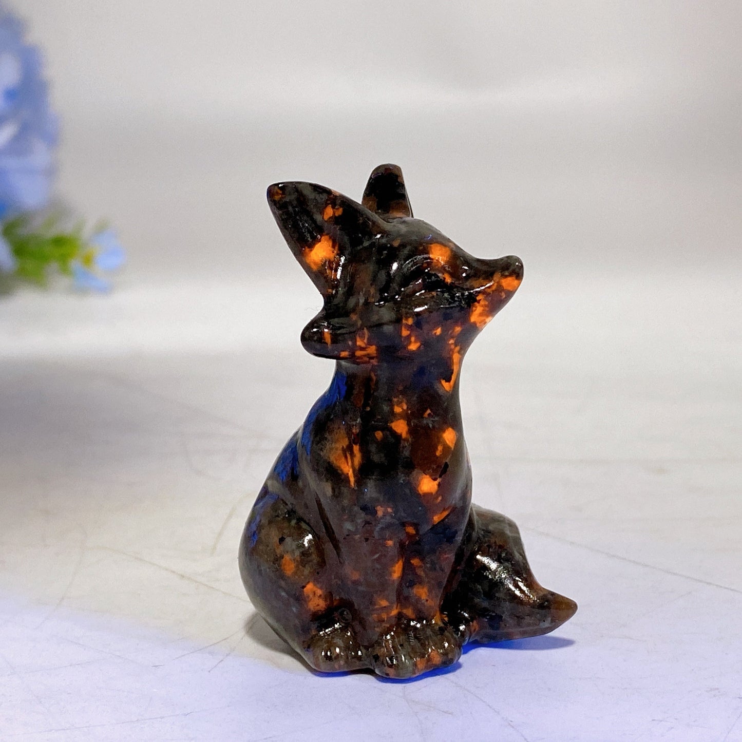 2.1"-2.3" Crystal Fox Carving Crystal Healing Bulk Wholesale