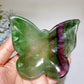 4.0" Fluorite Butterfly Bowl Carving Crystal Healing Bulk Wholesale