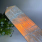 42cm Large Sunset Flash Labradorite Tower with Wooden Stand Crystal Healing