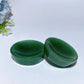 2.0"-2.2" Carnelian Green Aventurine Bowl Carving Crystal Healing Bulk Wholesale