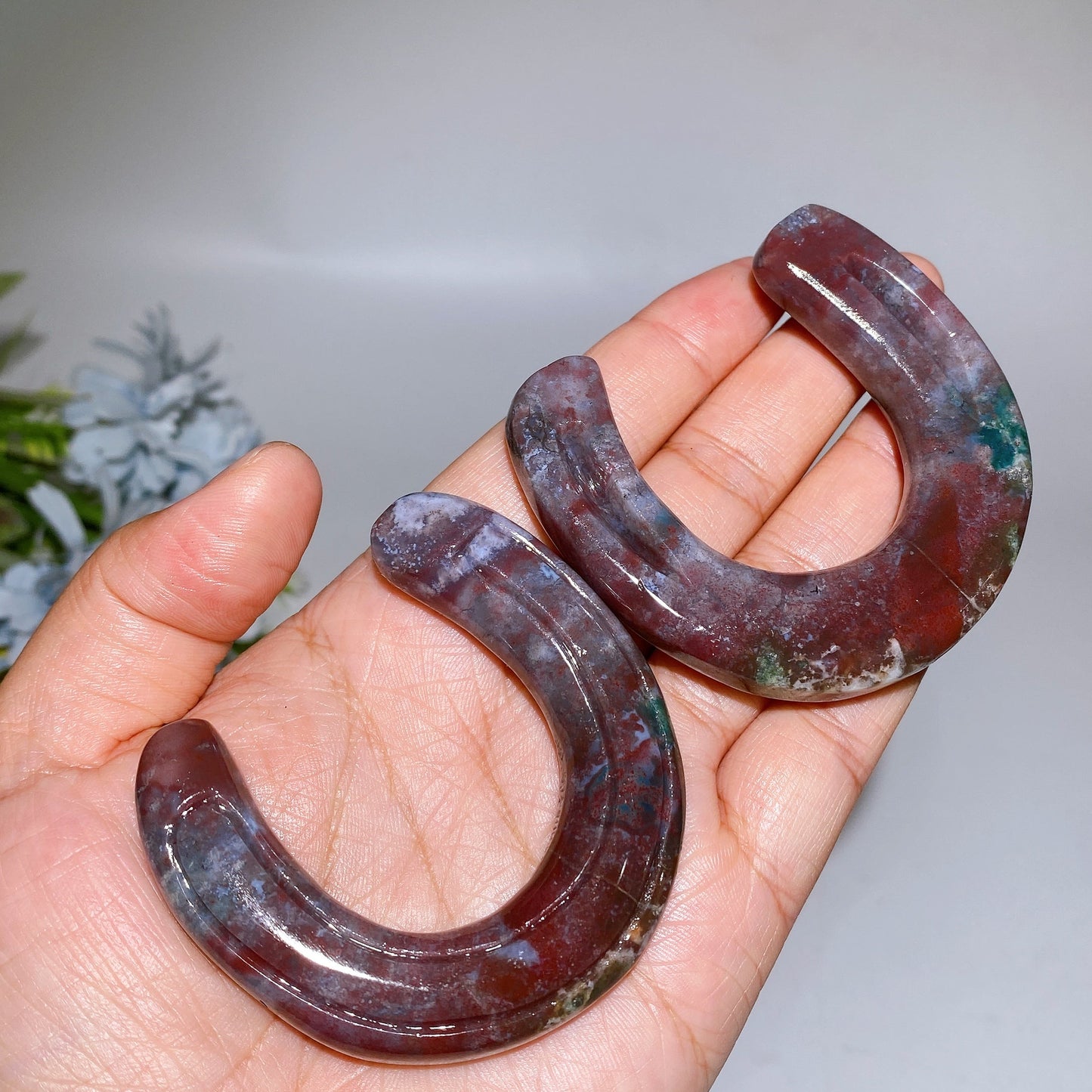 2.5" Crystal Horseshoe Carving Crystal Healing Bulk Wholesale