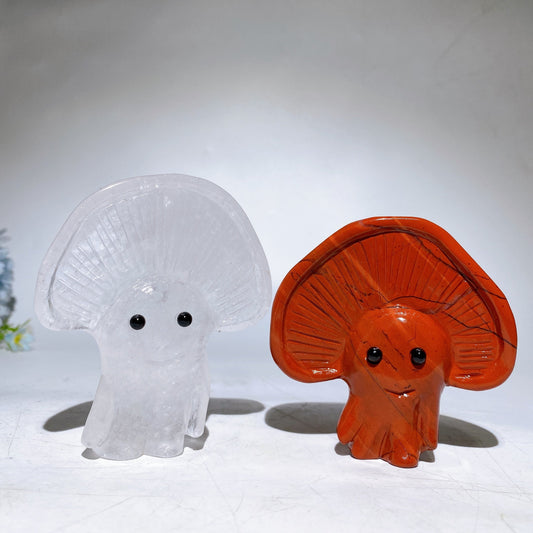 3.0"-3.7" Crystal Mushroom Carving Crystal Healing Bulk Wholesale