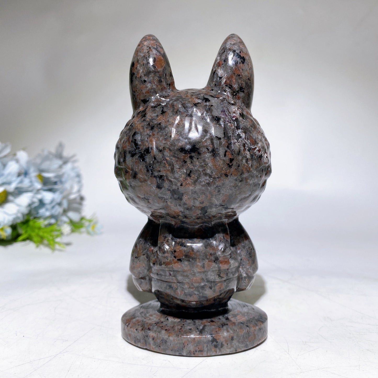 15cm UV Reactive Yooperlite Labubu Carving Crystal Healing Bulk Wholesale