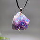 1.1"-1.8" Aura Amethyst Cluster Pendant Crystal Healing Bulk Wholesale