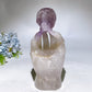 18cm Large Unique Amethyst Grow with Quartz Ghost Hand Holding Skull Carving Crystal Healing Bulk Wholesale