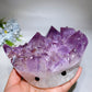 5.2" Large Unique Amethyst Cluster Goot Head Carving Crystal Healing Bulk Wholesale