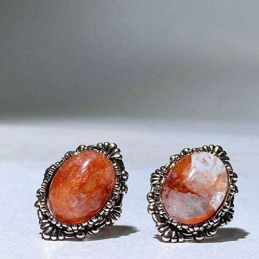 Amethyst Fire Quartz Ring Crystal Healing Bulk Wholesale