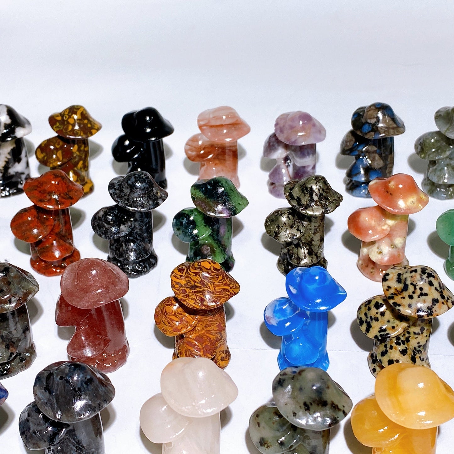 1.6" Crystal Mushroom Carving Crystal Healing Bulk Wholesale