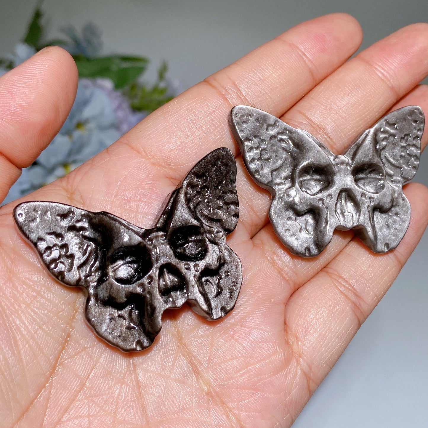 Crystal Skull Butterfly Carving Crystal Healing Bulk Wholesale