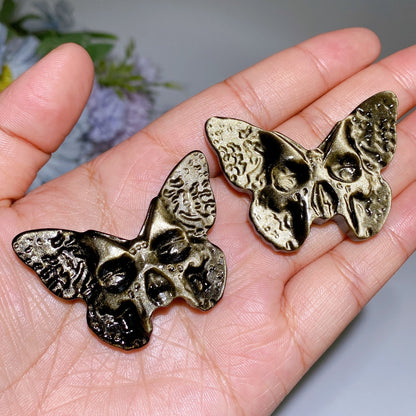 Crystal Skull Butterfly Carving Crystal Healing Bulk Wholesale