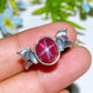 S925 Star Ruby Ring Crystal Healing Bulk Wholesale