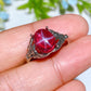 S925 Star Ruby Ring Crystal Healing Bulk Wholesale