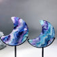 Rainbow Fluorite Moon Carving with Stand Crystal Healing Bulk Wholesale