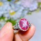 S925 Star Ruby Ring Crystal Healing Bulk Wholesale