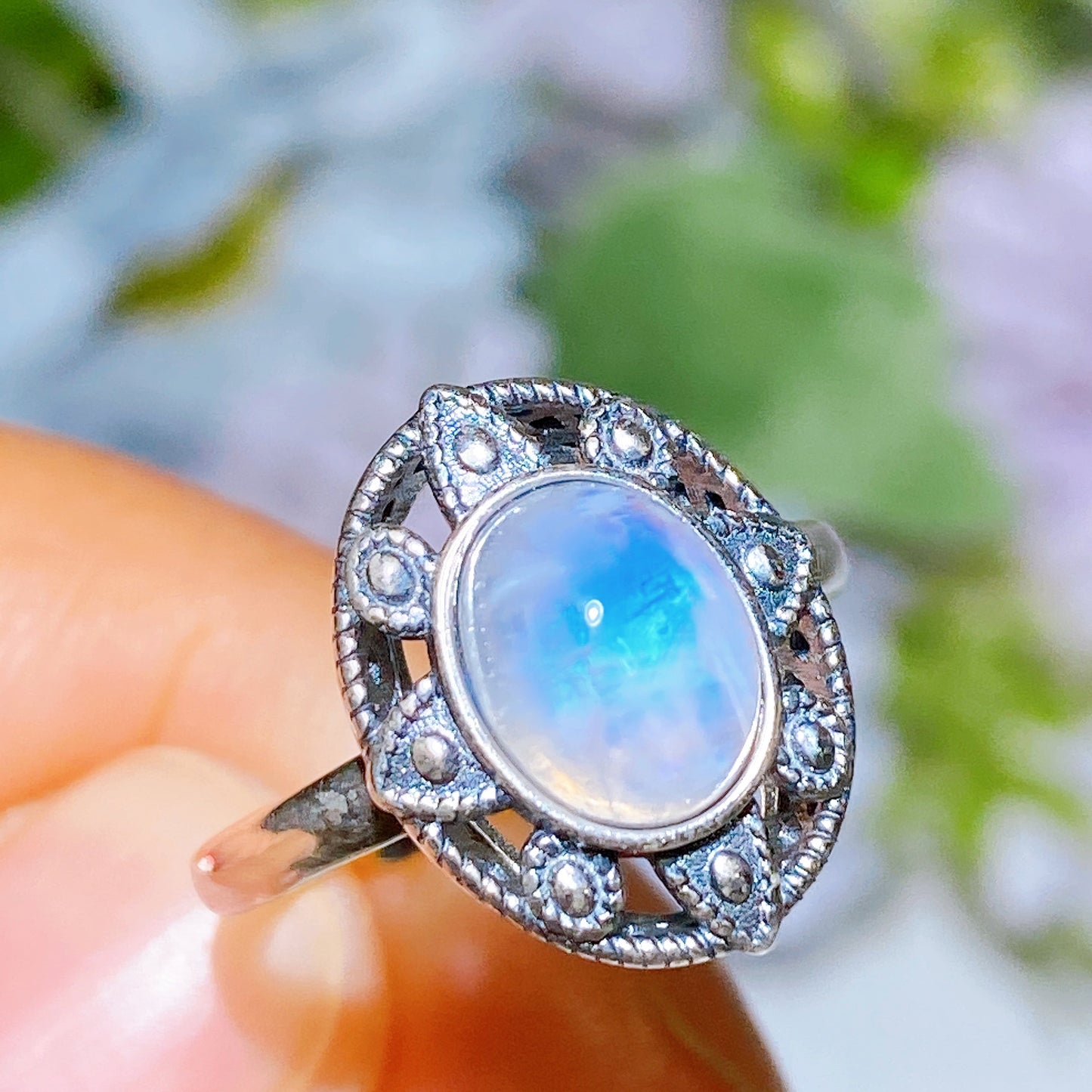 S925 Crystal Ring Crystal Healing Bulk Wholesale