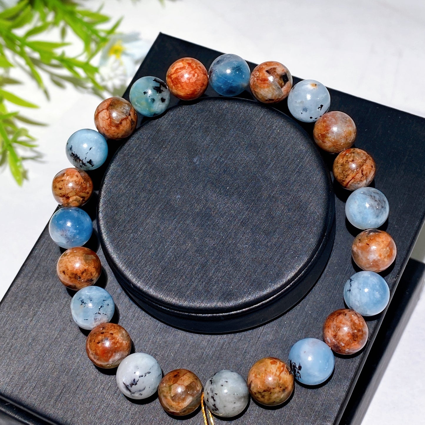 7.5-10.5mm Island Aquamarine Bracelet Crystal Healing Bulk Wholesale