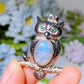 Moonstone Owl Pendant Crystal Healing Bulk Wholesale