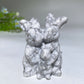 2.4" Crystal Rabbit Family Carvings Crystal Healing Bulk Wholesale