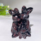 2.4" Crystal Rabbit Family Carvings Crystal Healing Bulk Wholesale