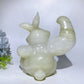 14cm Afghan Jade Bugs bunny Carving Crystal Healing Bulk Wholesale