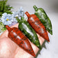 3.9" Sesame Stone Serpentine Chili Vegetable Carving Crystal Healing Bulk Wholesale