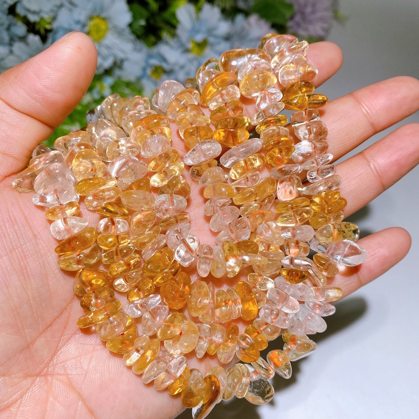 8-10mm Crystal Chips String for Jewelry DIY Crystal Healing Bulk Wholesale