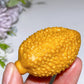 2.0" Yellow Jade Serpentine Durian Fruit Carving Crystal Healing Bulk Wholesale