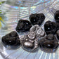 2cm Drilled Silver Obsidian Buddha Pendant Crystal Healing Bulk Wholesale