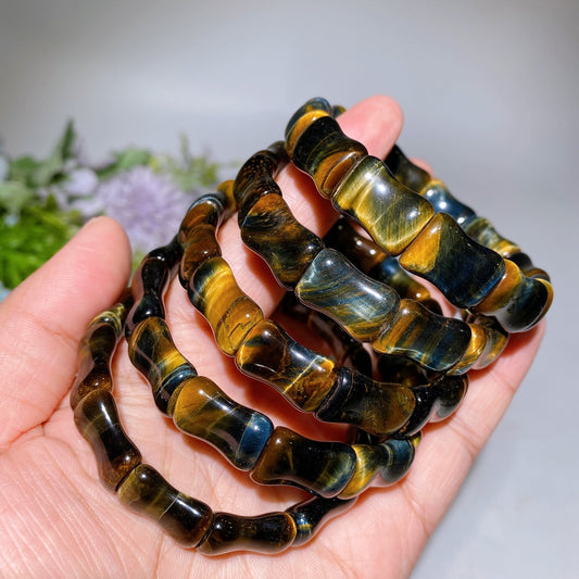 17mm Crystal Bamboo Shape Bangle Crystal Healing Bulk Wholsale