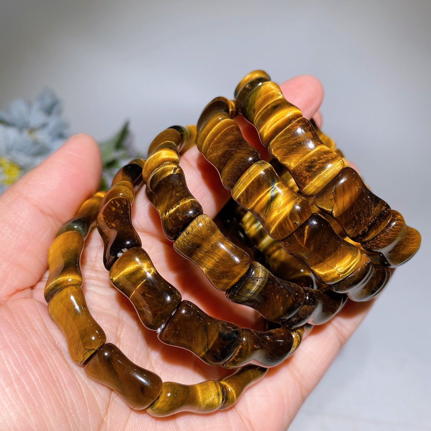 17mm Crystal Bamboo Shape Bangle Crystal Healing Bulk Wholsale