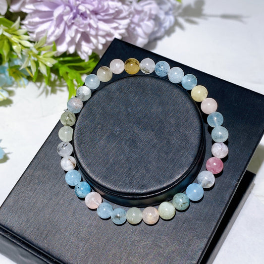 6mm Morganite Bracelet Crystal Healing Bulk Wholesale