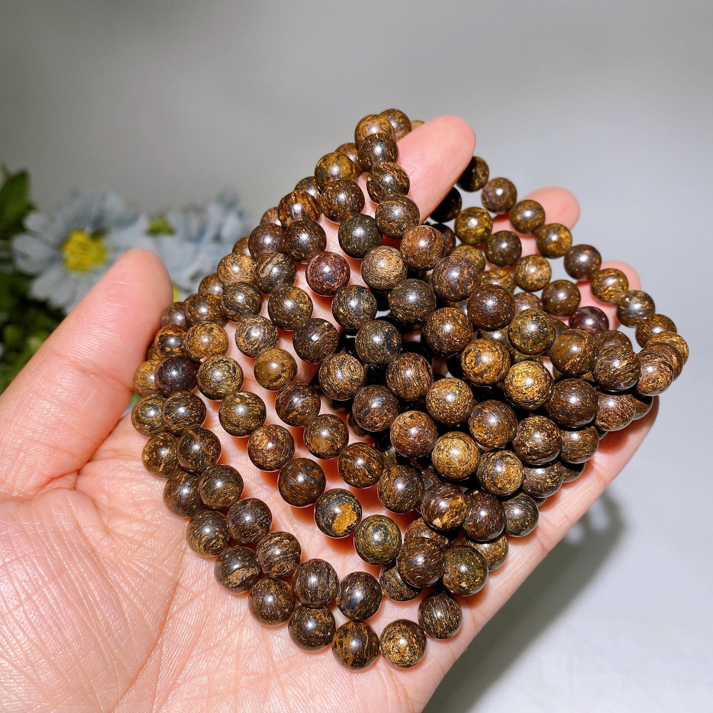 8mm Bronzite Bracelet Crystal Healing Bulk Wholesale