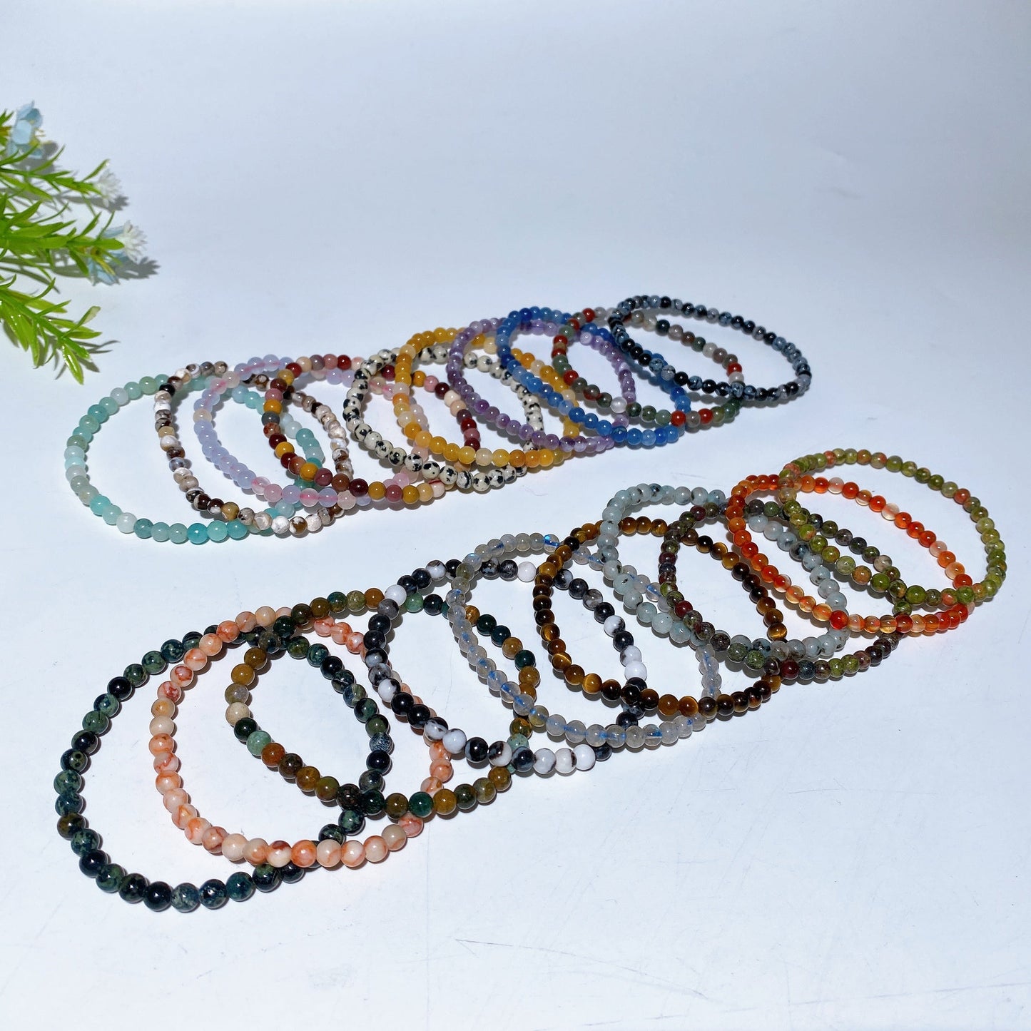 4mm Mixed Crystal Bracelet Bag Crystal Healing Bulk Wholesale