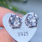 7-12mm Crystal Silver Ear Stud Earrings Crystal Healing Bulk Wholesale