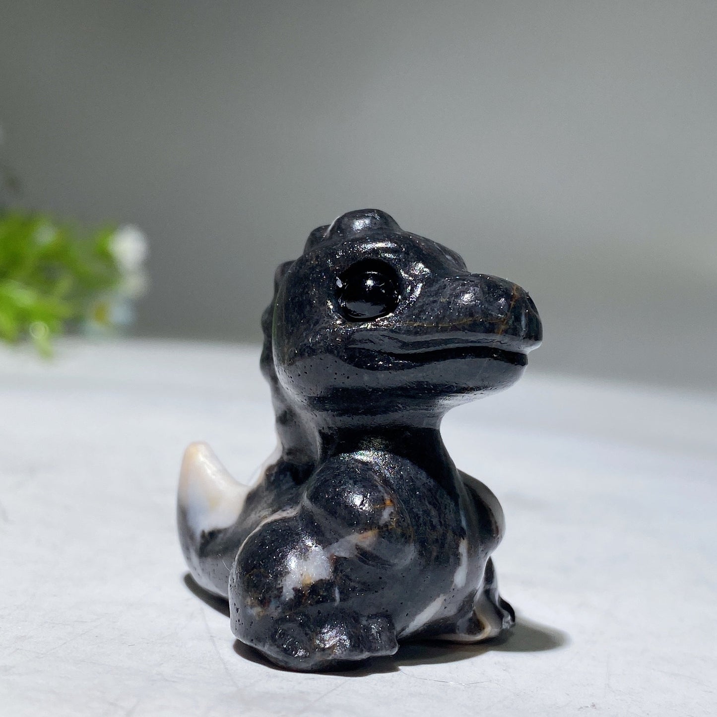 1.5" Crystal Dinosaur Carving Crystal Healing Bulk Wholesale