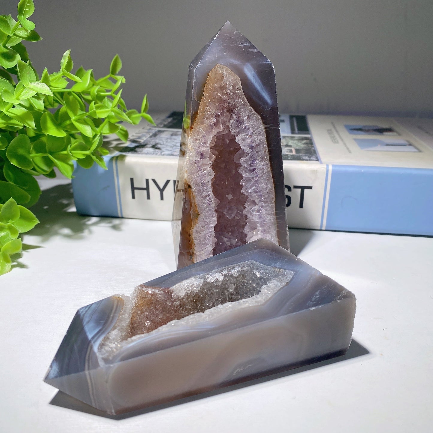 3.0"-8.0" Druzy Agate Amethyst Tower Bulk Wholesale