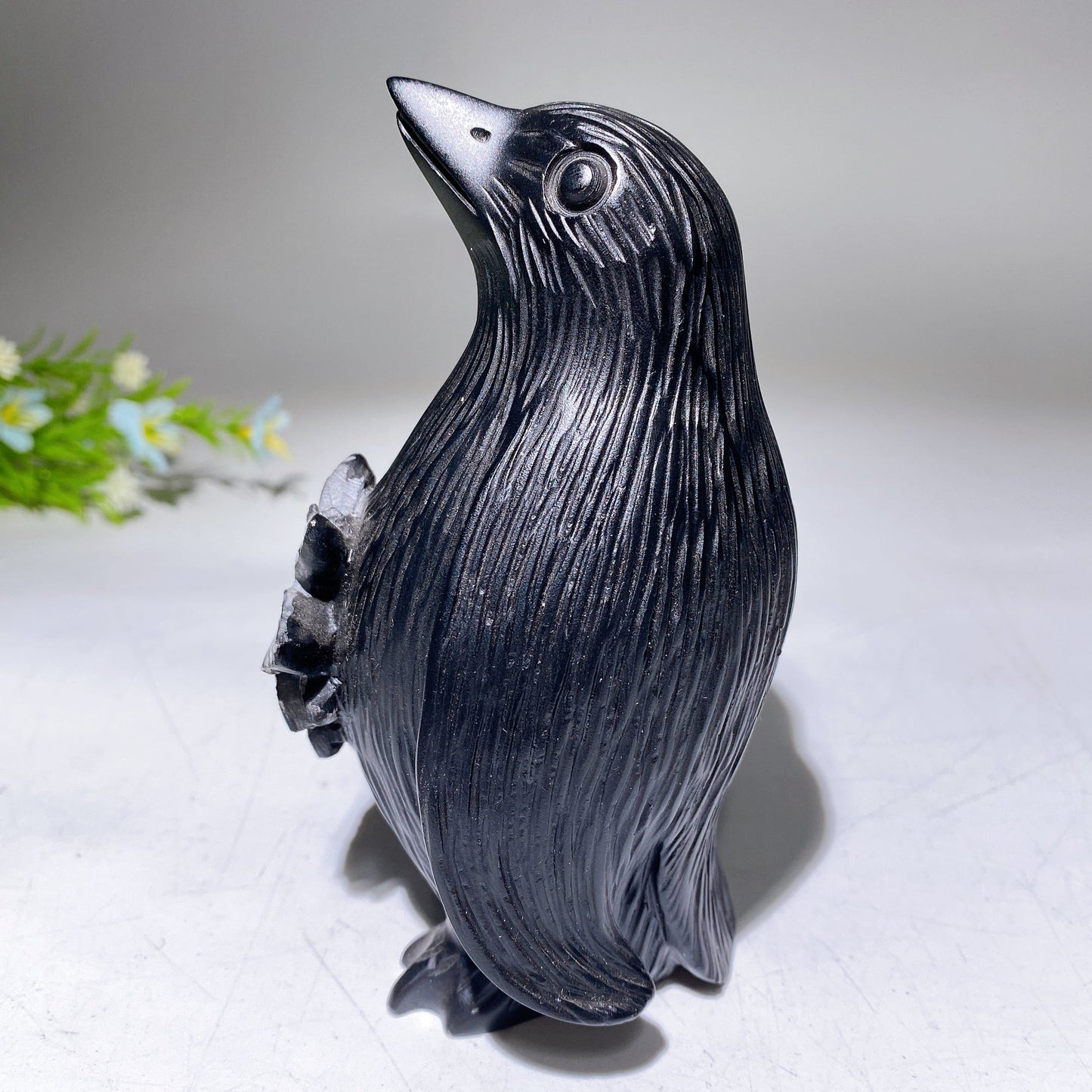 5.0" Chrysanthemum Penguin Carving Crystal Healing Bulk Wholesale