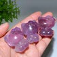 1.5" Amethyst Hello Kitty Carving Crystal Healing Bulk Wholesale