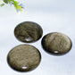 2.0" Golden Obsidian Round Palm Crystal Healing Bulk Wholesale