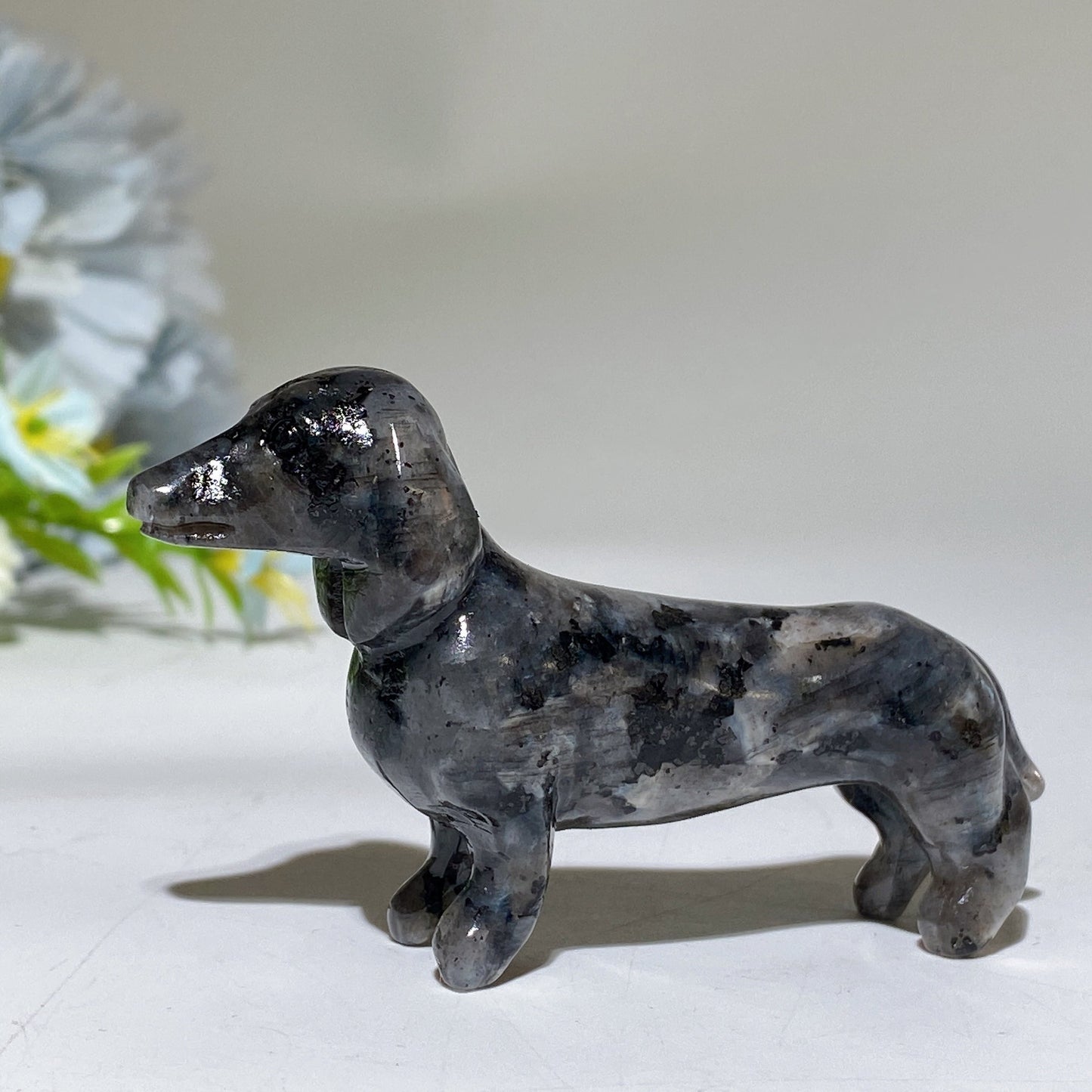 3.0" Crystal Sausage Dog Carving Crystal Healing Bulk Wholesale