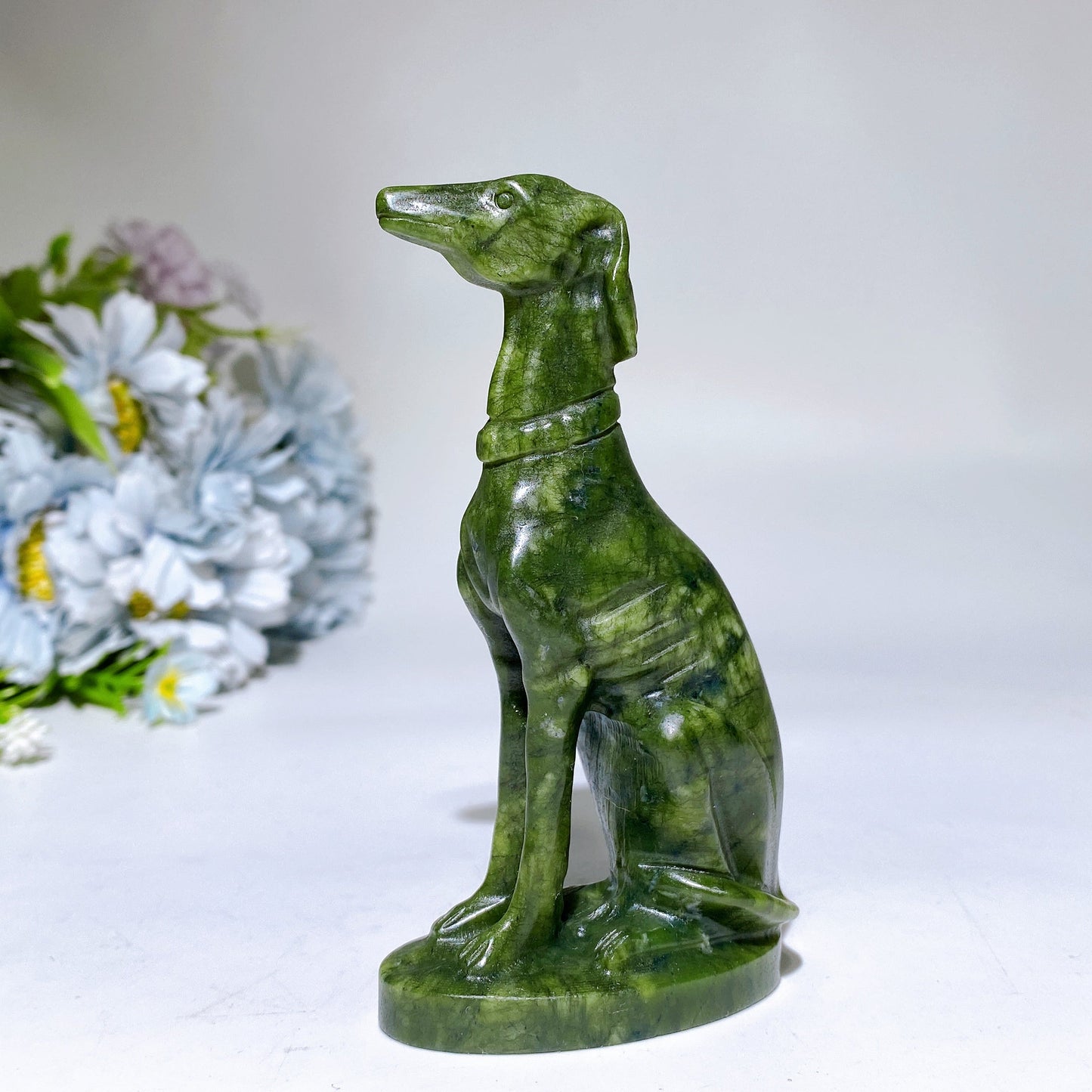 4.4" Crystal Dog Carving Crystal Healing Bulk Wholesale