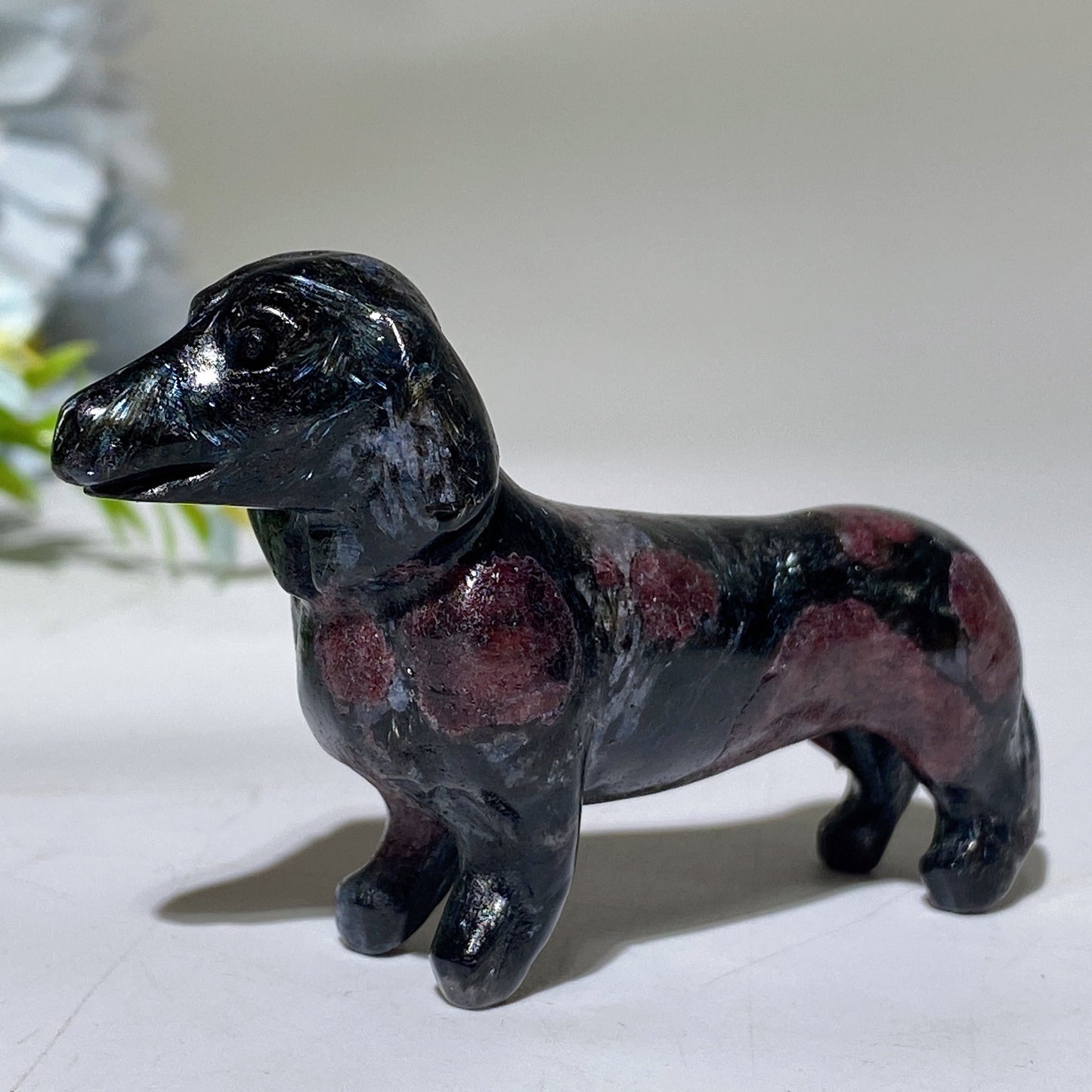 3.0" Crystal Sausage Dog Carving Crystal Healing Bulk Wholesale