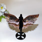 Aurora Fluorite Angel Wings Carving with Stand Crystal Healing Bulk Wholesale